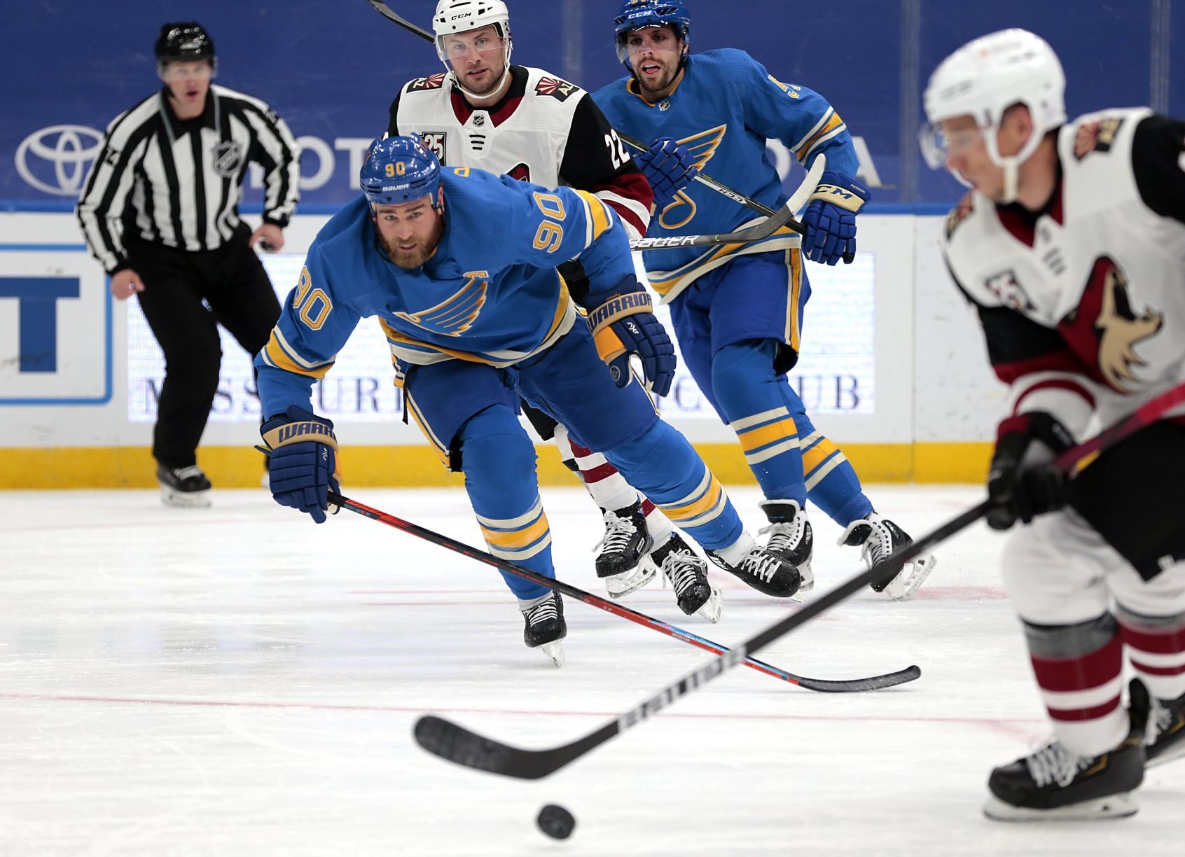 Blues host Coyotes at Enterprise